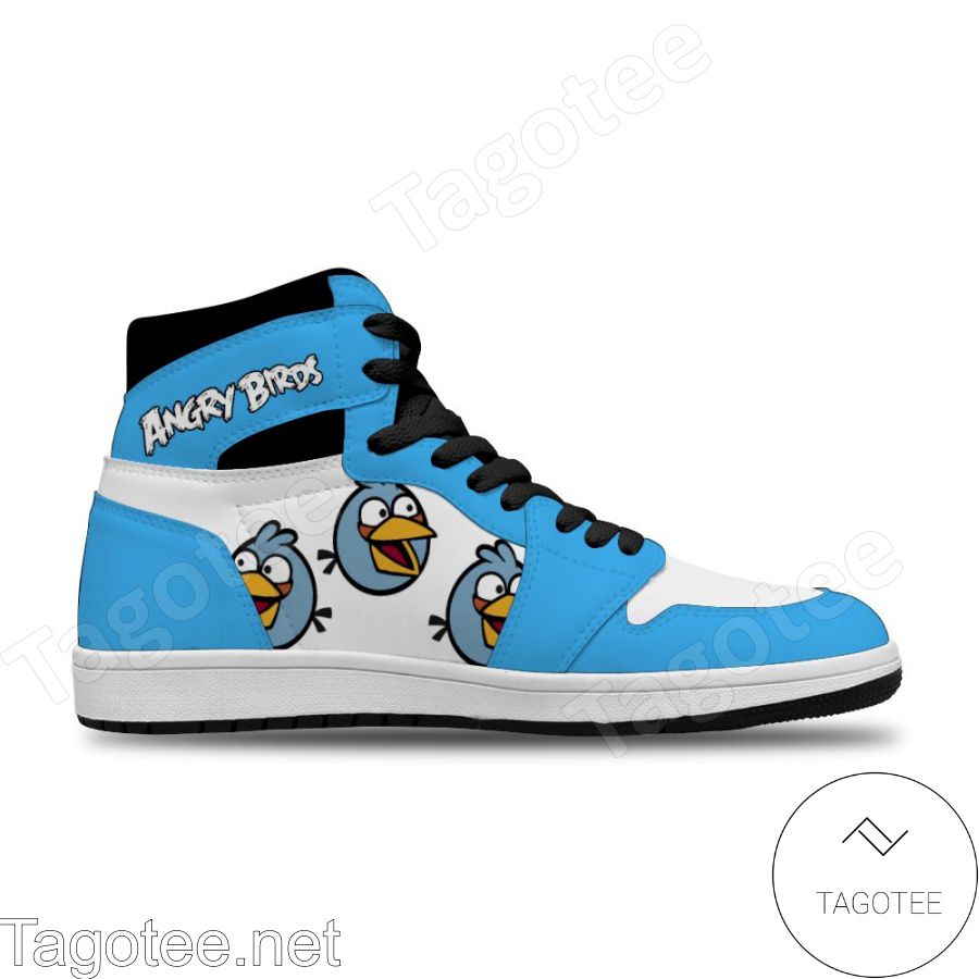 Angry Birds Blues Happy Air Jordan High Top Shoes Sneakers a