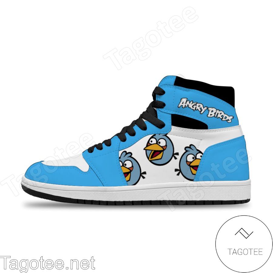 Angry Birds Blues Happy Air Jordan High Top Shoes Sneakers