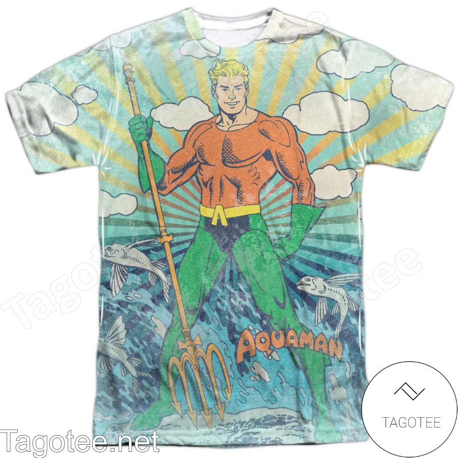 Aquaman- Sonar All Over Print Shirts