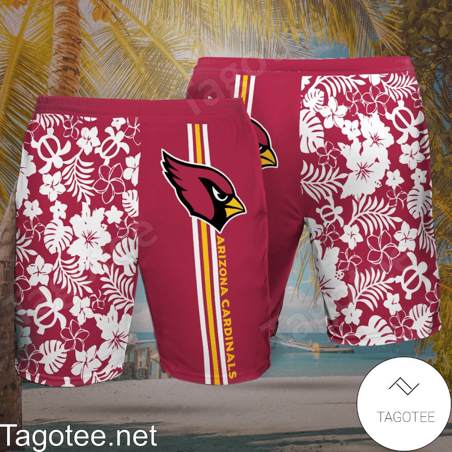 Arizona Cardinals Hawaiian Shirt And Short a