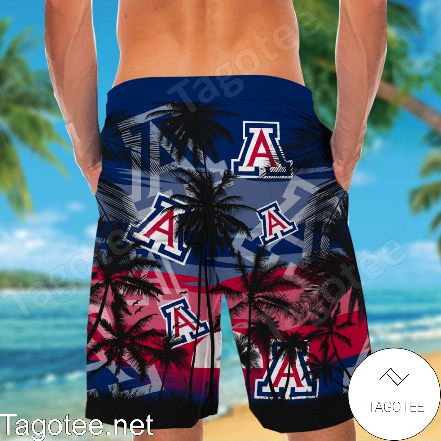 Arizona Wildcats Hawaiian Shirt And Short a