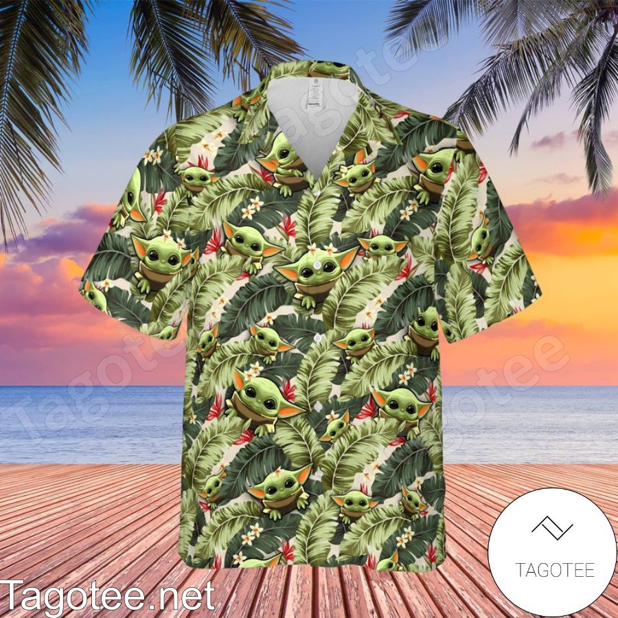 Baby Yoda Star Wars Lost In The Forest Hawaiian Shirt And Short