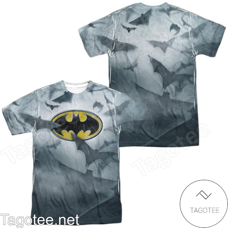 Batman Bats Logo All Over Print Shirts