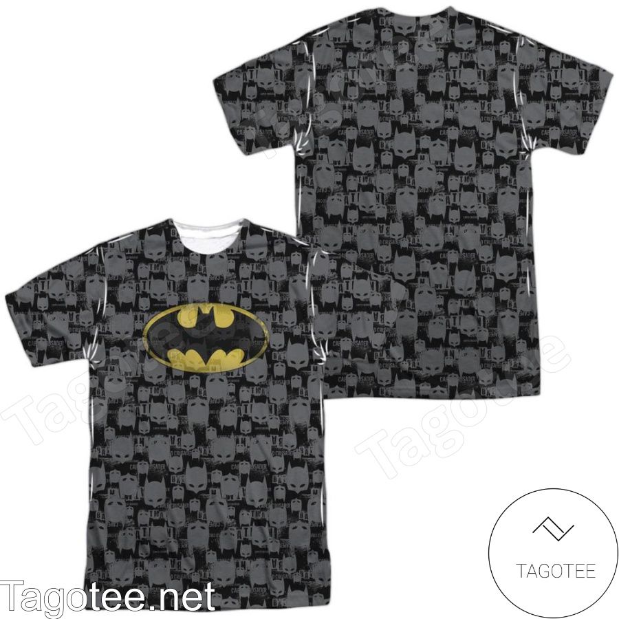 Batman Caped Crusader Repeat All Over Print Shirts