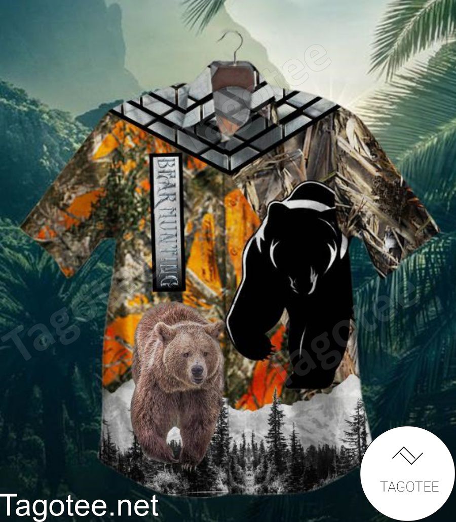 Bear Hunting Misty Forest Hawaiian Shirt