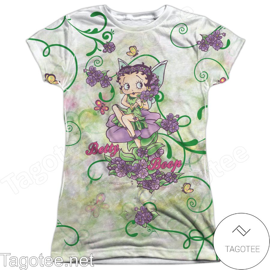 Betty Boop Flower Fairy All Over Print Shirts