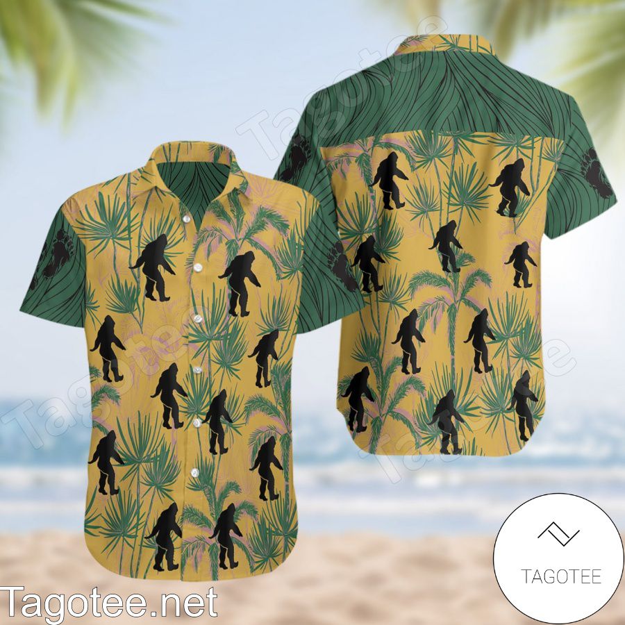 Bigfoot Hawaiian Shirt And Short