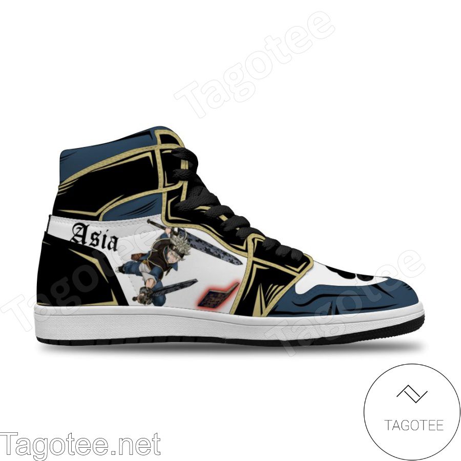 Black Clover Black Bull Asta Air Jordan High Top Shoes Sneakers a
