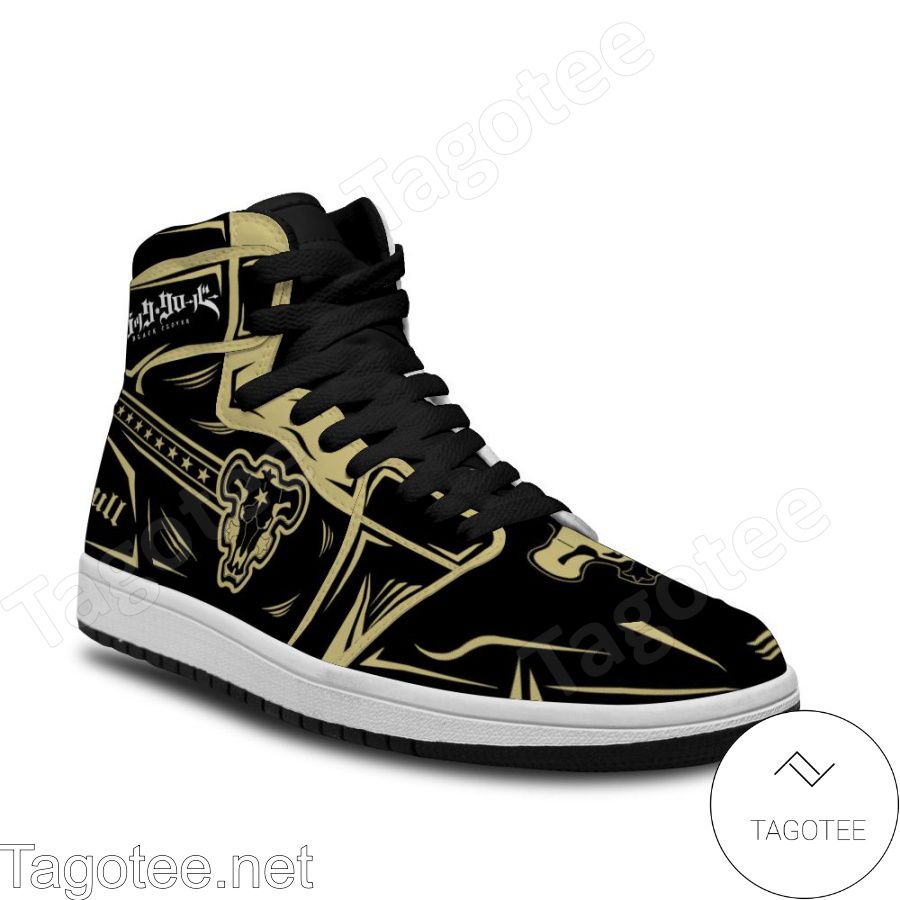 Black Clover Black Bull Magic Knight Custom Anime Air Jordan High Top Shoes Sneakers b