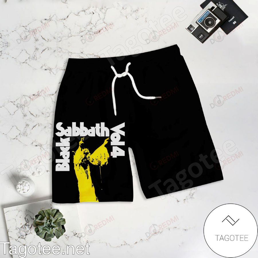 Black Sabbath Vol 4 Album Cover Black Shorts