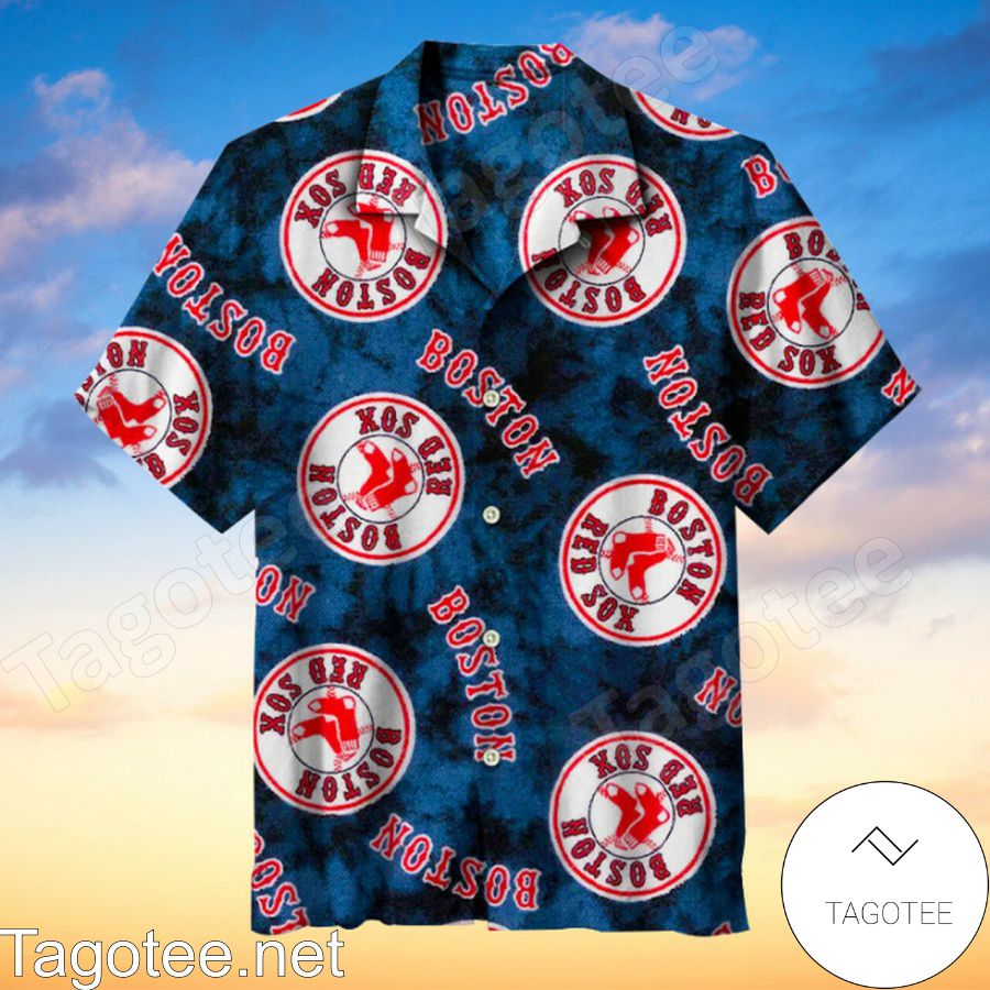 Boston Red Sox 1976 Logo 3D All Over Print Hawaiian Shirt