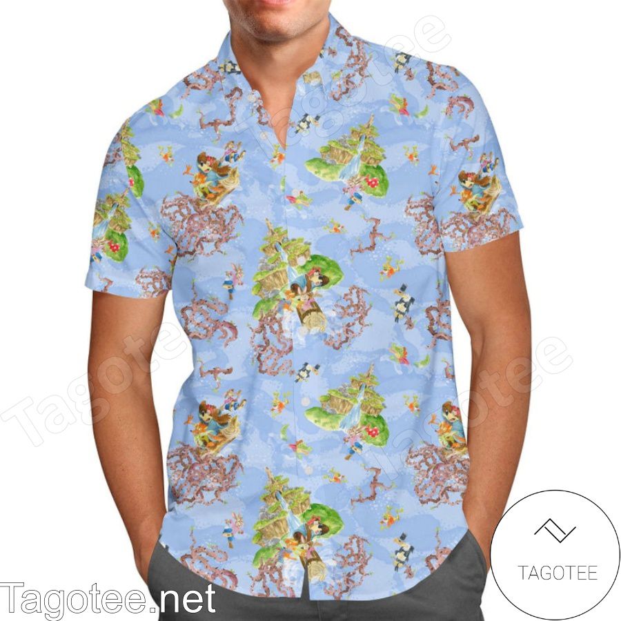 Briar Patch Splash Mountain Disney Cartoon Graphics Hawaiian Shirt And Short