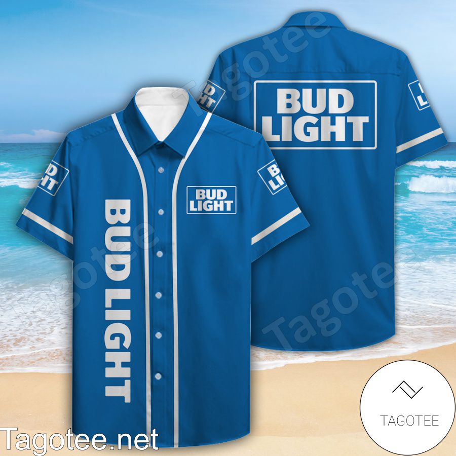 Bud Light Blue Hawaiian Shirt And Short
