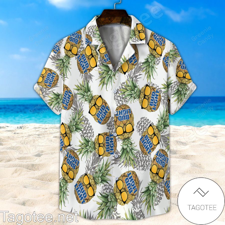 Bud Light Funny Pineapple Unisex Hawaiian Shirt And Short