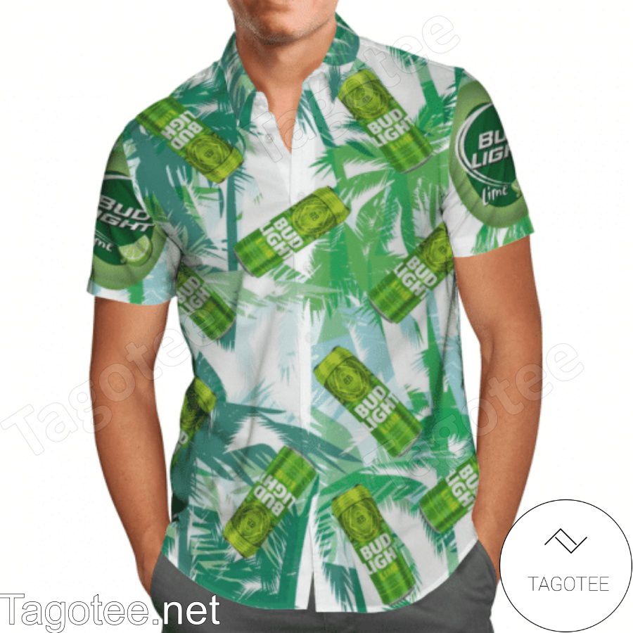 Bud Light Lime Hawaiian Shirt And Short