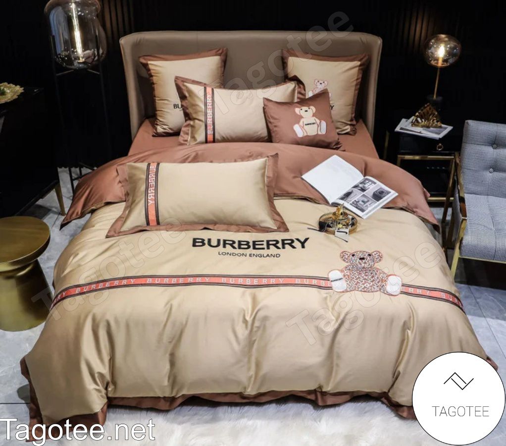 Burberry London England Bear Luxury Bedding Set