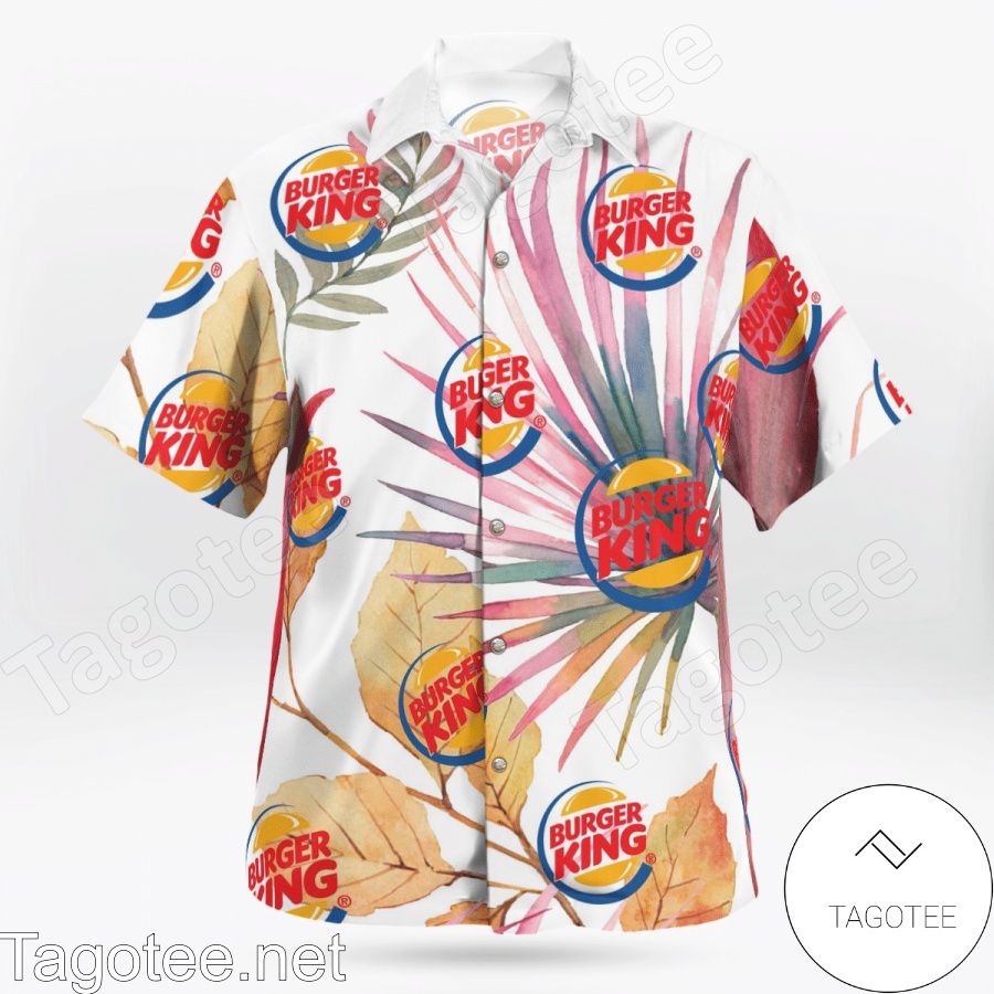 Burger King Fast Food Logo Hawaiian Shirt And Short