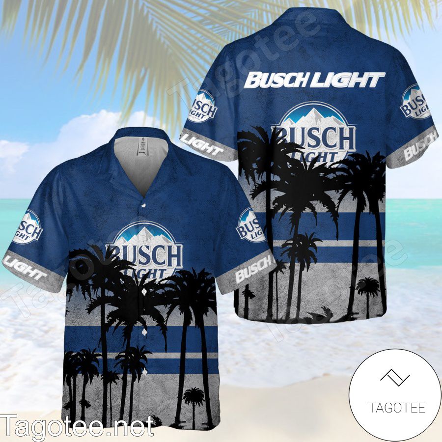 Busch Light Navy Hawaiian Shirt And Short