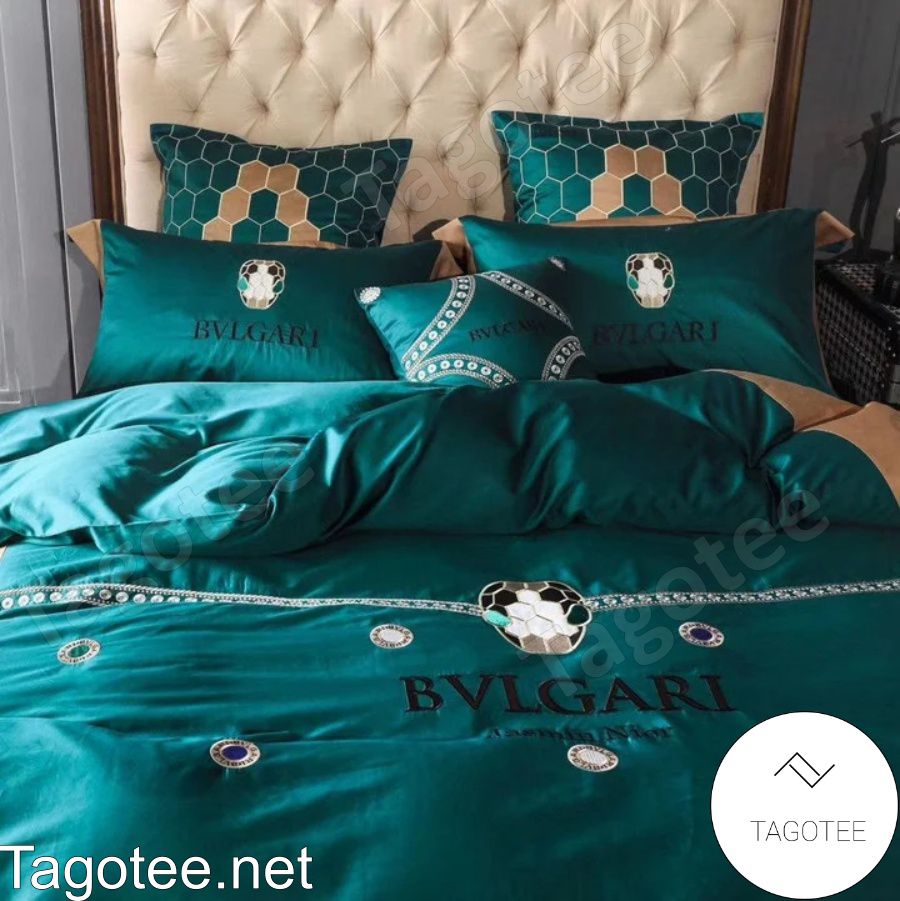Bvlgari Green Luxury Bedding Set a