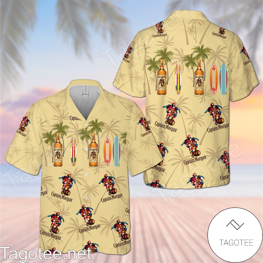 Captain Morgan Yellow Hawaiian Shirt And Short