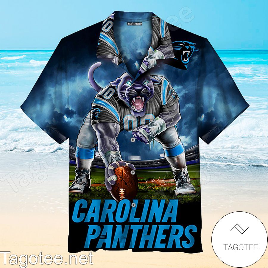 Carolina Panthers Mascot Print Unisex Hawaiian Shirt