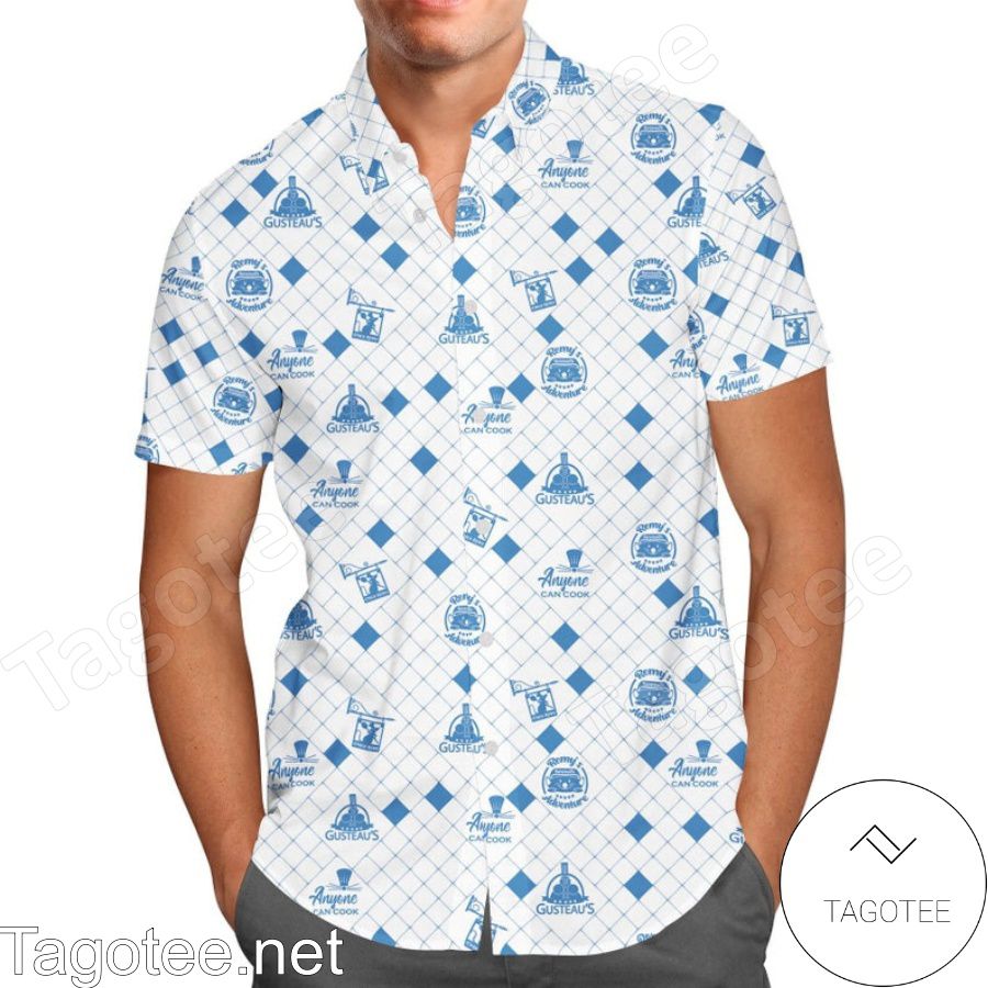 Chez Remy Ratatouille Inspired Disney Cartoon Graphics Hawaiian Shirt And Short