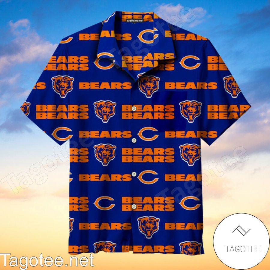 Chicago Bears Gift For Fans Blue Hawaiian Shirt