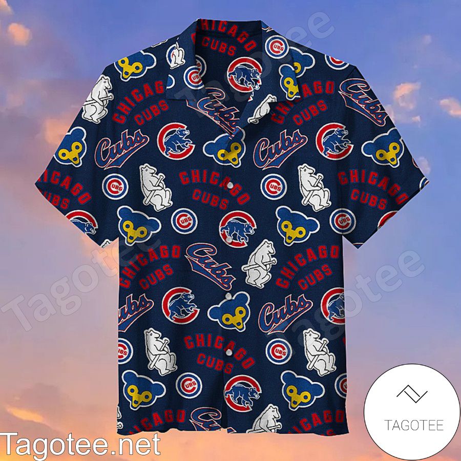 Chicago Cubs Baseball Team Bear Hawaiian Shirt
