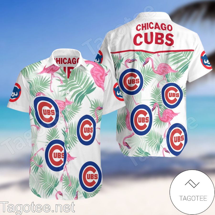 Chicago Cubs Flamingo Hawaiian Shirt And Short