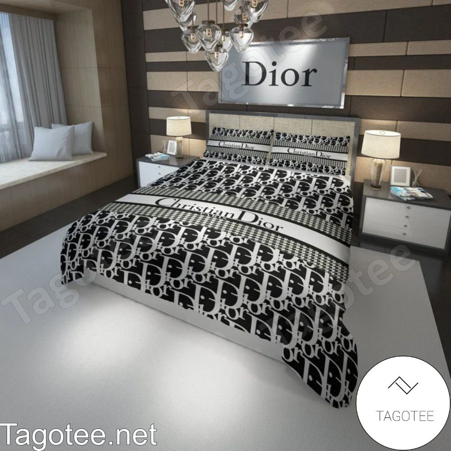 Christian Dior Monogram Inspired Logo Bedding Set