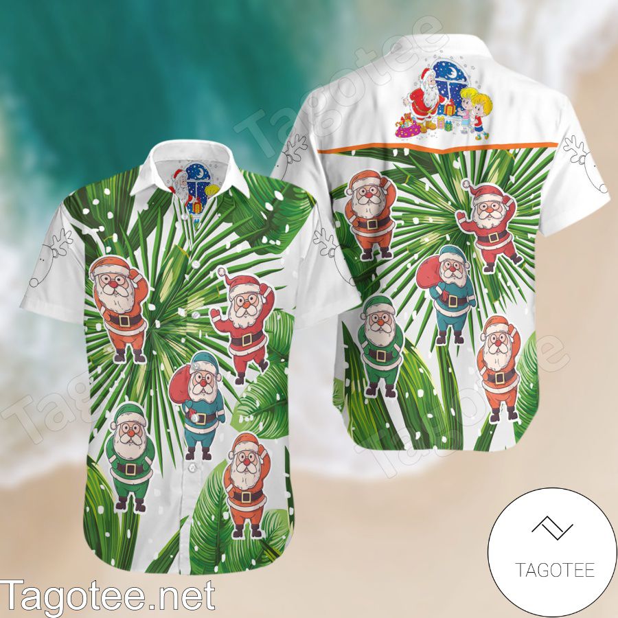 Christmas Santa Claus Hawaiian Shirt And Short