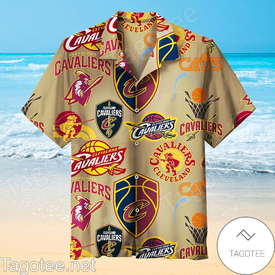 Cleveland Cavaliers Vintage Brown Hawaiian Shirt