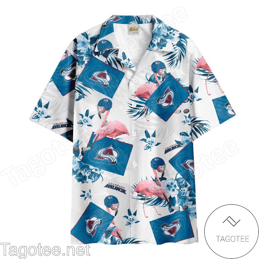 Colorado Avalanche Flamingo Hawaiian Shirt And Short