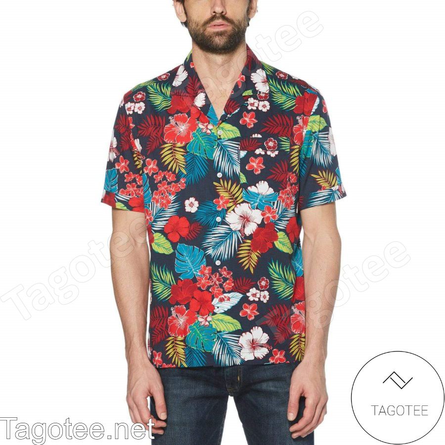 Colorful Tropical Flower Hawaiian Shirt
