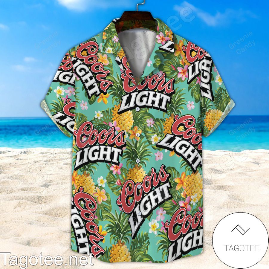 Coors Light Floral Unisex Hawaiian Shirt And Short