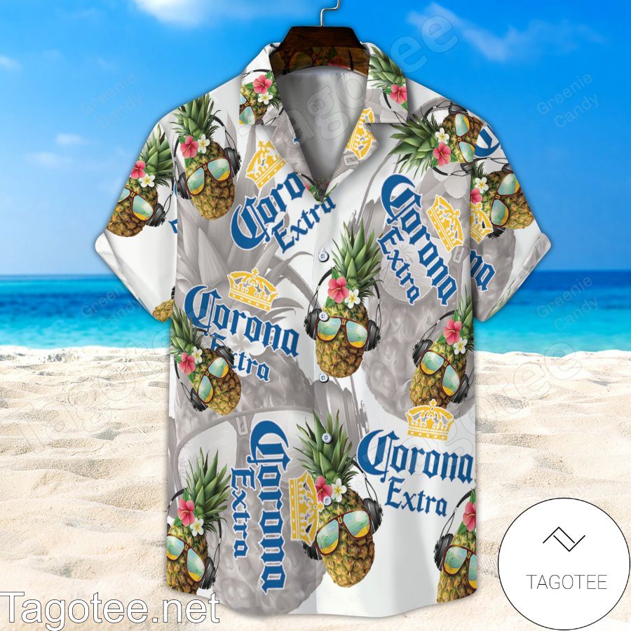Corona Extra Funny Pineapple Unisex Hawaiian Shirt And Short