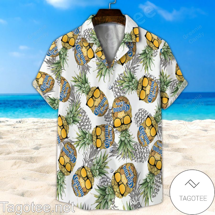 Corona Extra Pineapple Unisex Hawaiian Shirt And Short