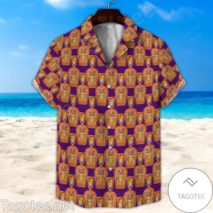 Crown Royal Bottle Seamless Pattern Hawaiian Shirt And Short