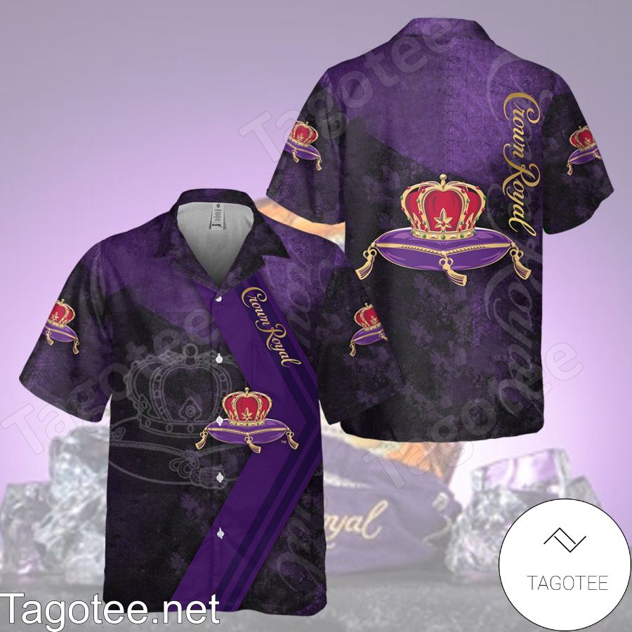 Crown Royal Original Purple Hawaiian Shirt And Short