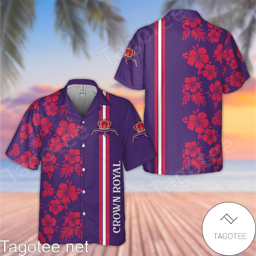 Crown Royal Purple Hawaiian Shirt And Short