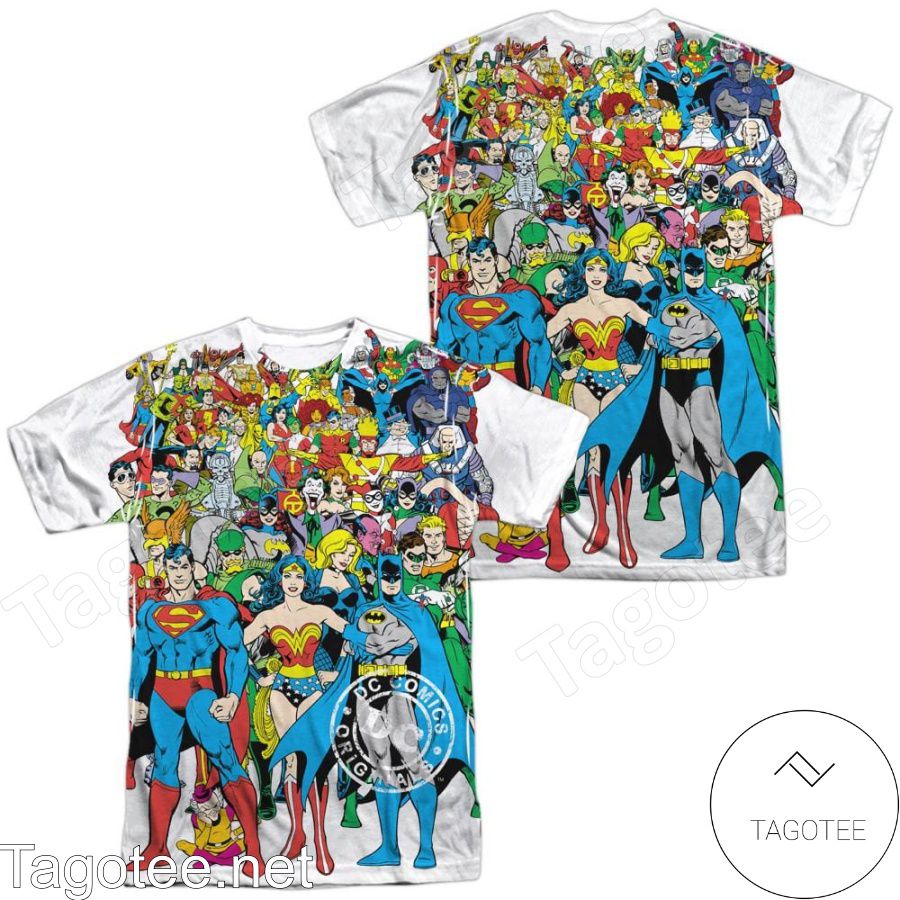 DC Comics Original Universe All Over Print Shirts