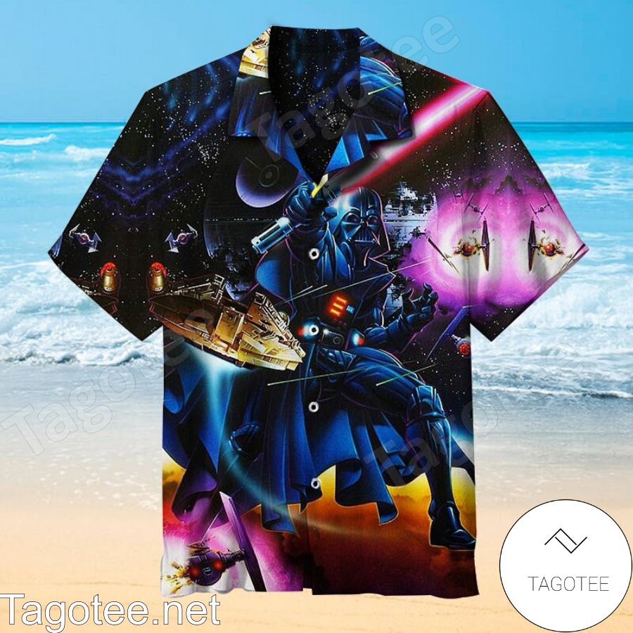 Darth Vader Star Wars Galaxy Hawaiian Shirt And Short
