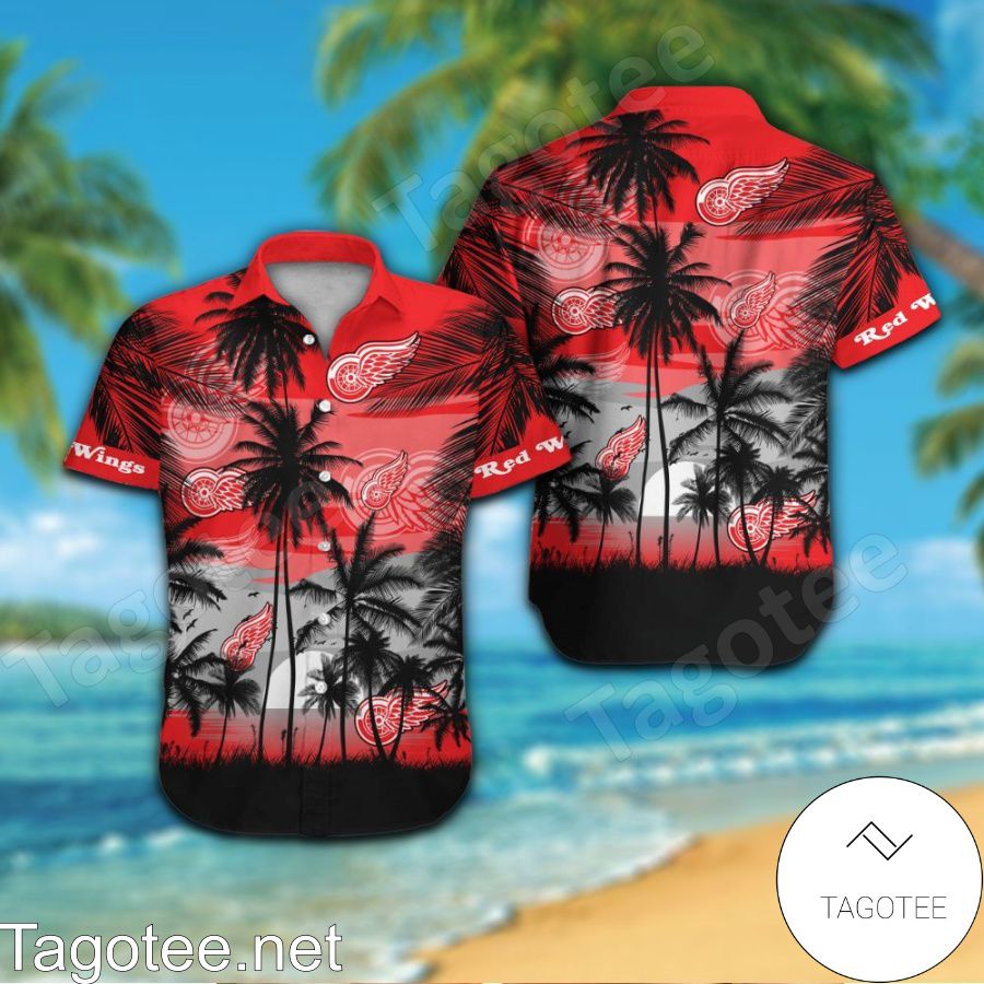 Detroit Red Wings Hawaiian Shirt And Short