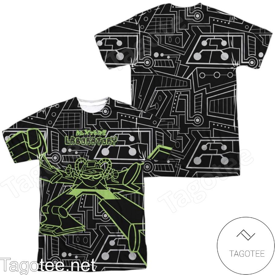 Dexter's Laboratory Robot All Over Print Shirts