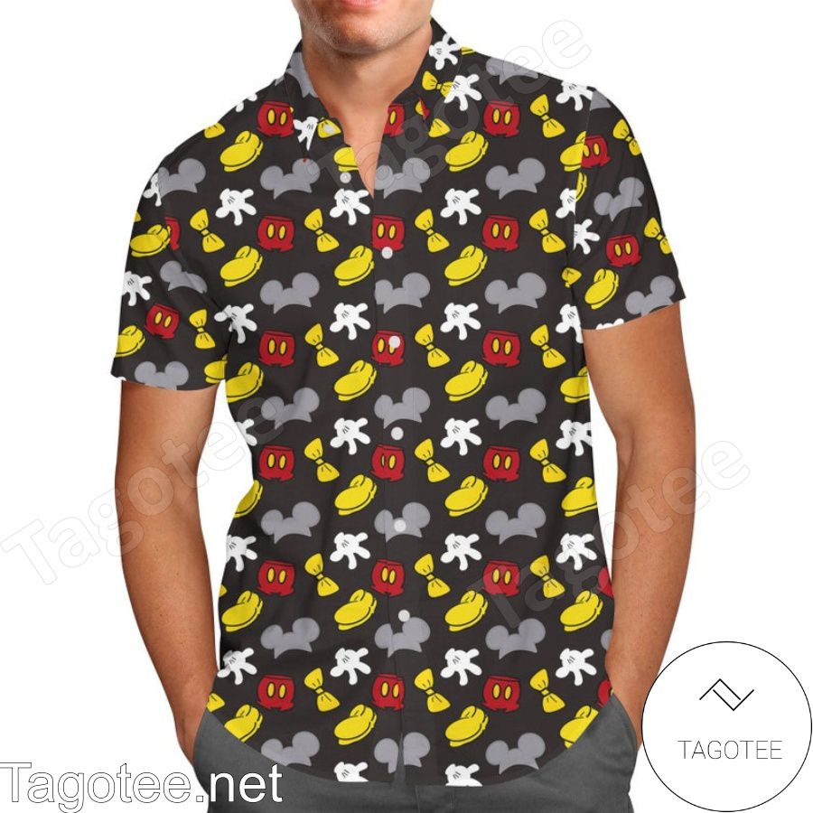 Dress Like Mickey Mouse Disney Cartoon Graphics Hawaiian Shirt And Short