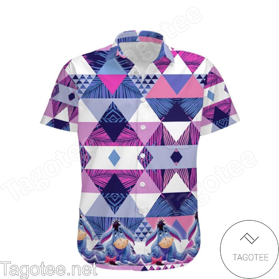 Eeyore Winnie The Pooh Disney Geometric Pattern Hawaiian Shirt And Short