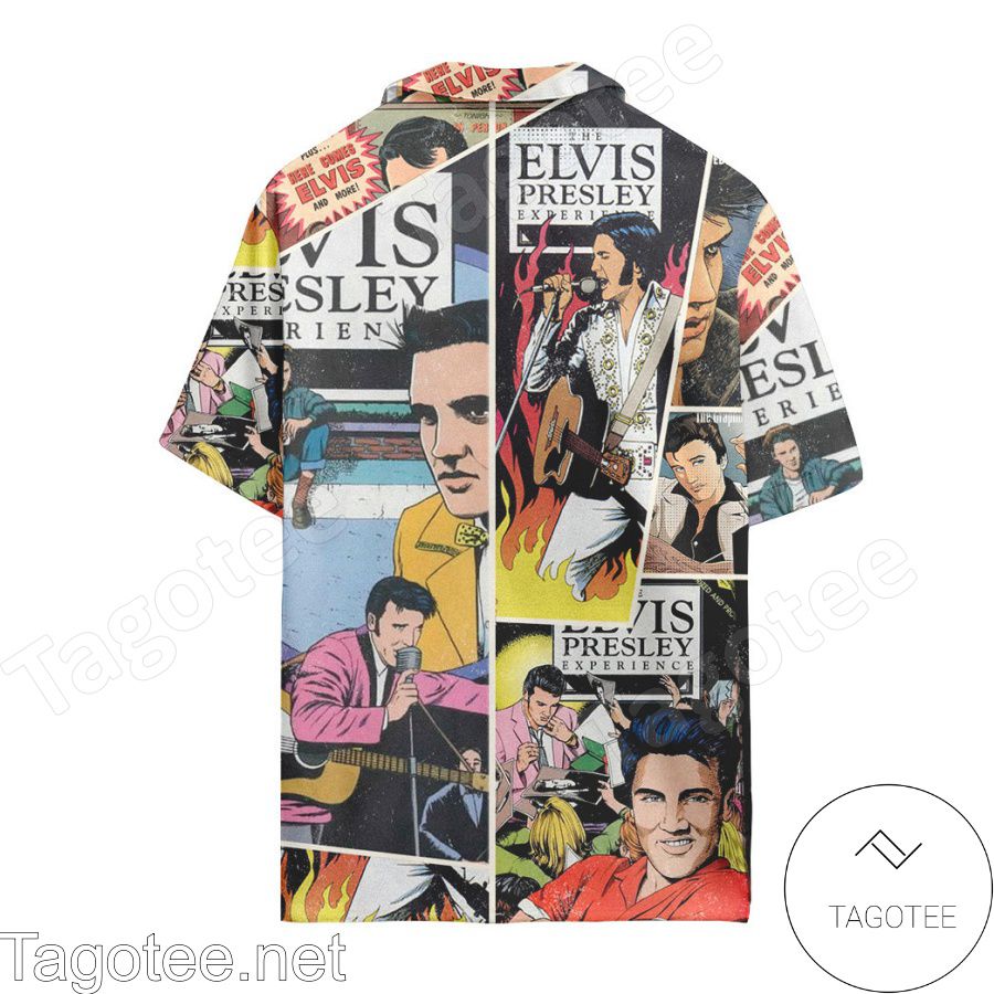 Elvis Presley Cartoon Hawaiian Shirt And Short a