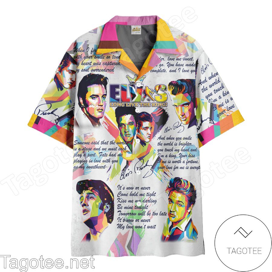 Elvis Presley Long Live The King Hawaiian Shirt And Short