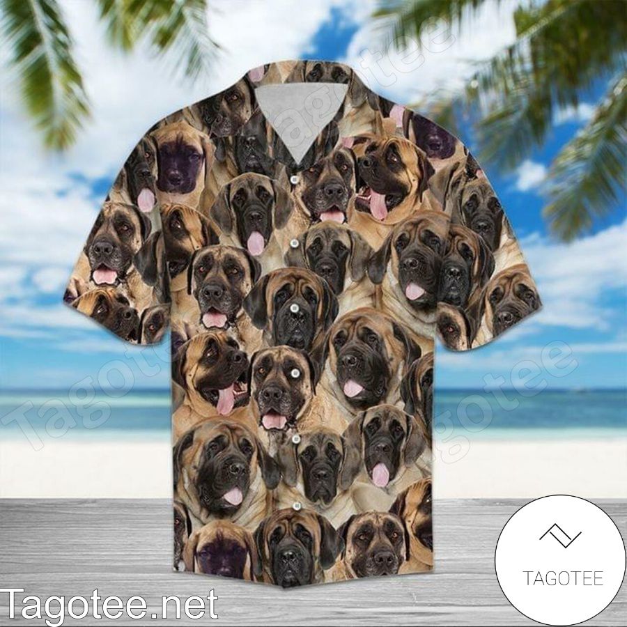 English Mastiff Summer Vacation Hawaiian Shirt