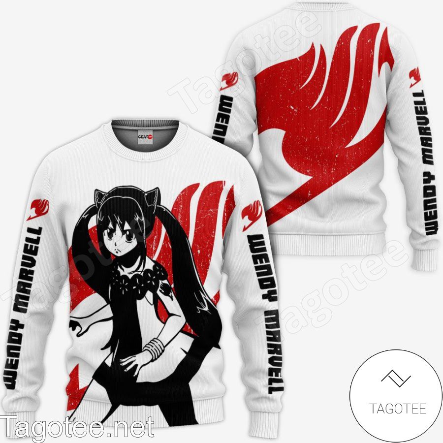 Clothing Fairy Tail Wendy Marvell Silhouette Anime Jacket, Hoodie, Sweater, T-shirt